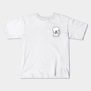 Beer Mug with Beer in Chinese Plain Kids T-Shirt